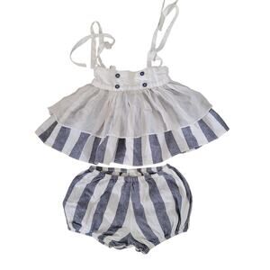 Well Dressed Wolf Chambray Stripe Tulle Lucy Tunic Set